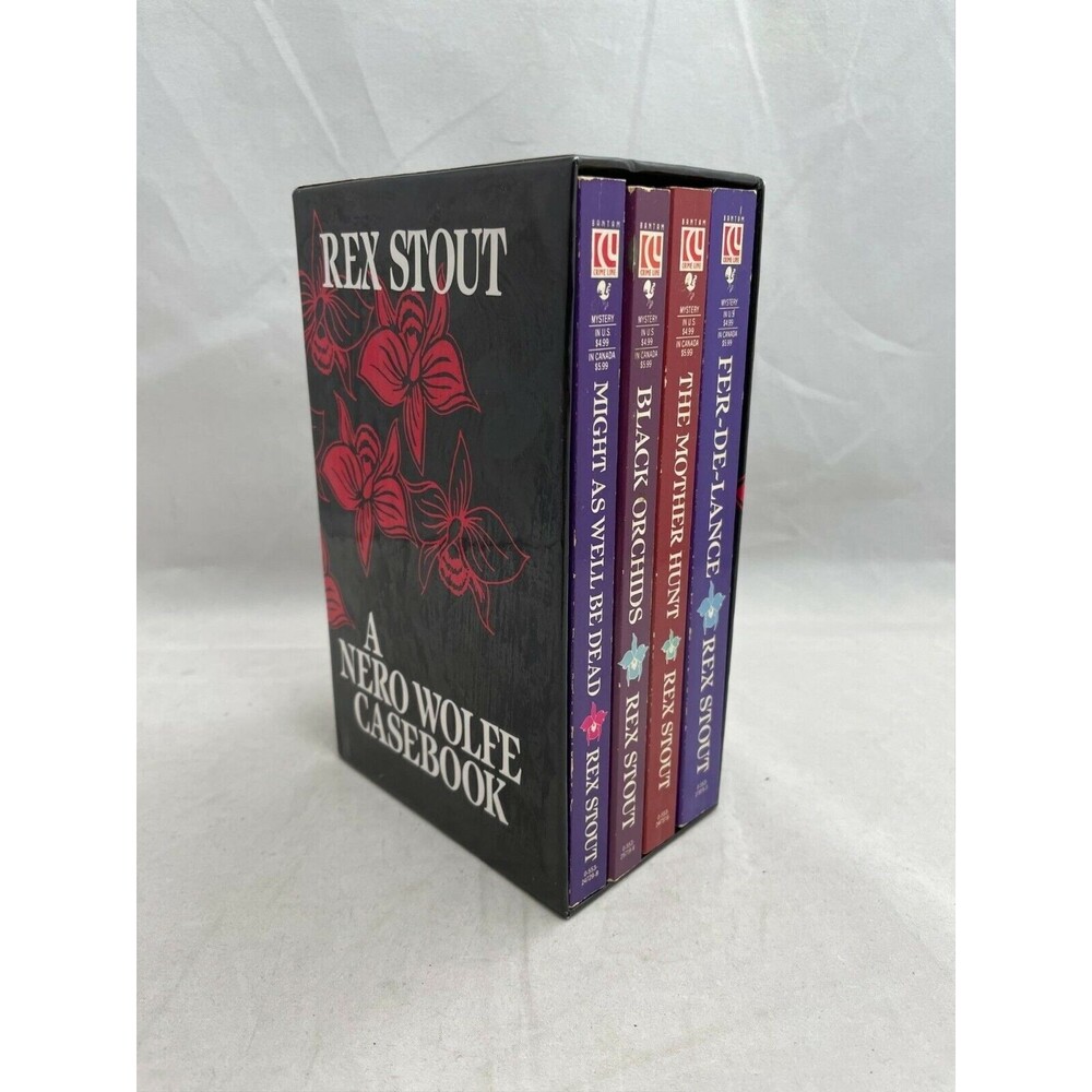 A Nero Wolfe Casebook 4 Nero Wolfe Mystery Novels Slipcase Box Set Rex Stout